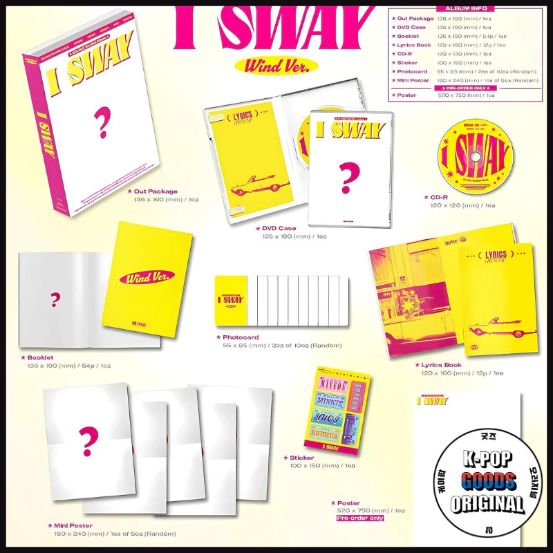 (G)I-DLE - 7TH MINI ALBUM [I SWAY] 3 Version + Poster - Ready Stock