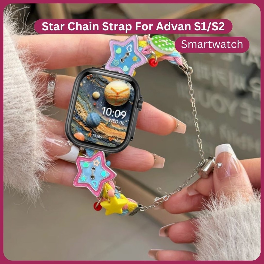 Jual Star Chain Strap for ADVAN Smartwatch S1 S1 Upgrade SE1 S2 Pro S3 ...