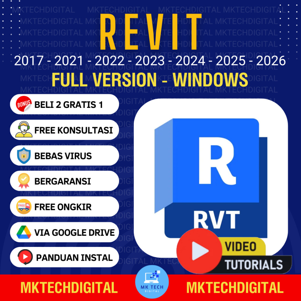 Jual [Win] Revit 2026 2025 2024 2023 2022 2021 2017 - Permanen | Shopee ...