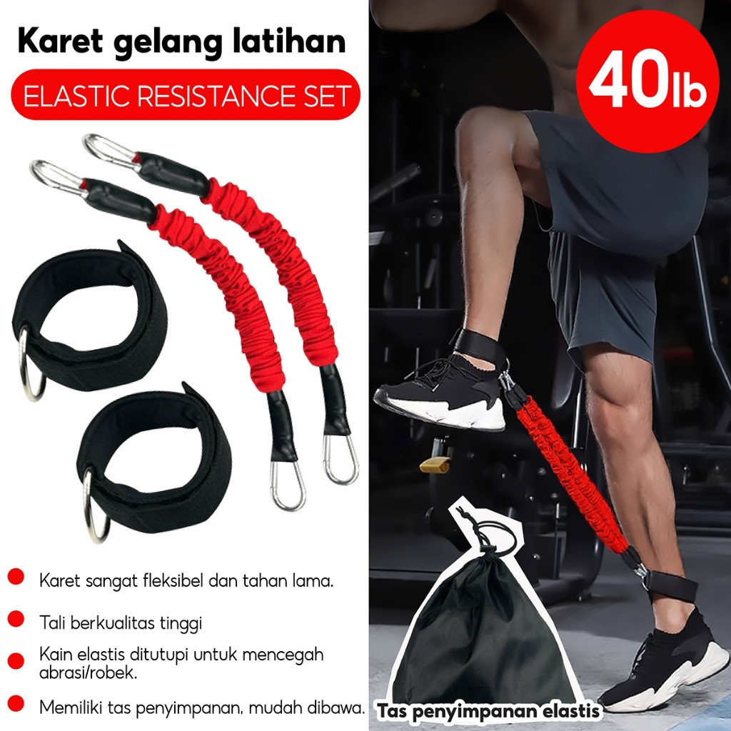 Better SPORT Resistance Bands Yoga One Set Power Resistance Tali Pembantu Fitness Gym Power FREE TAS