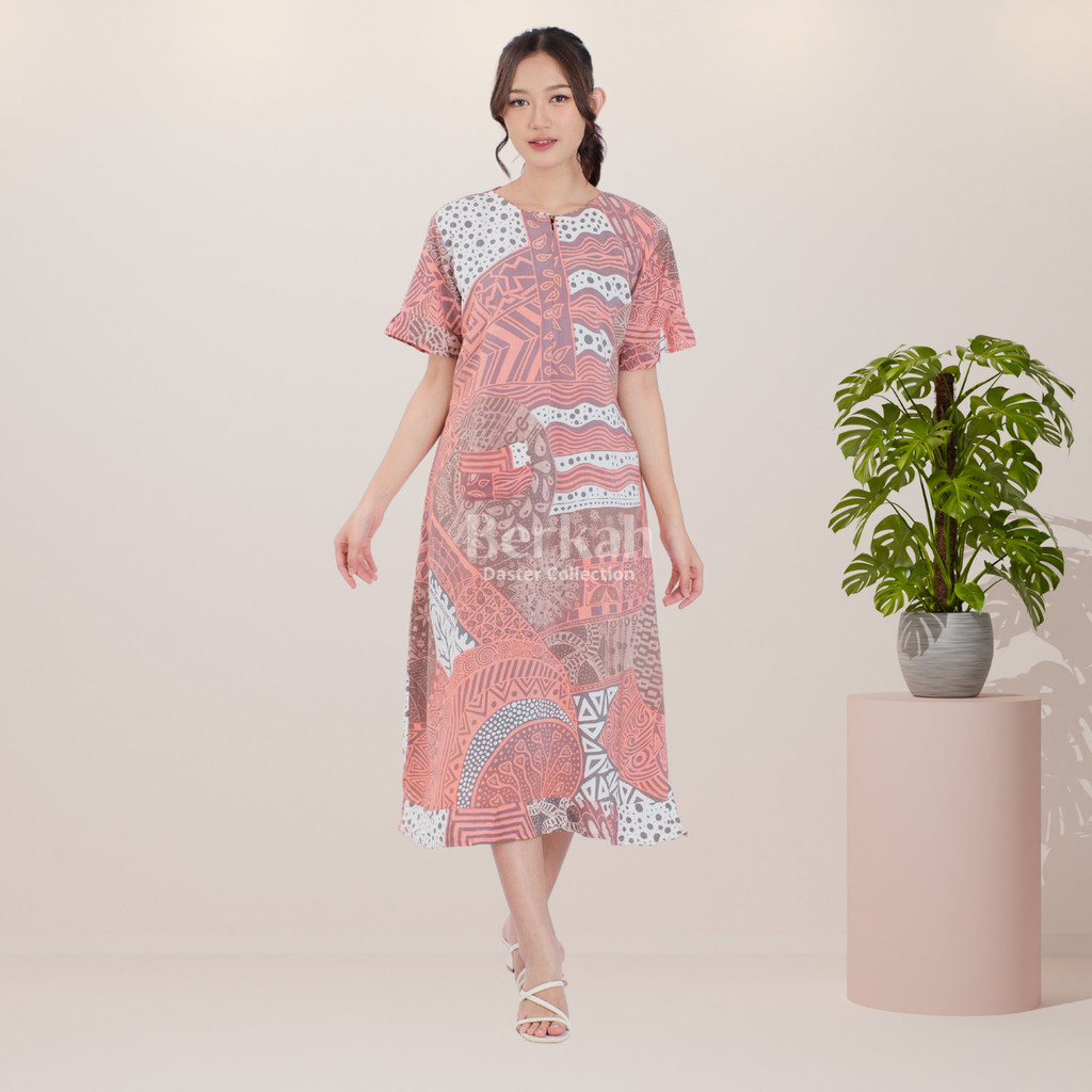 Daster Batik Rayon Busui Resleting Surya Teja 3
