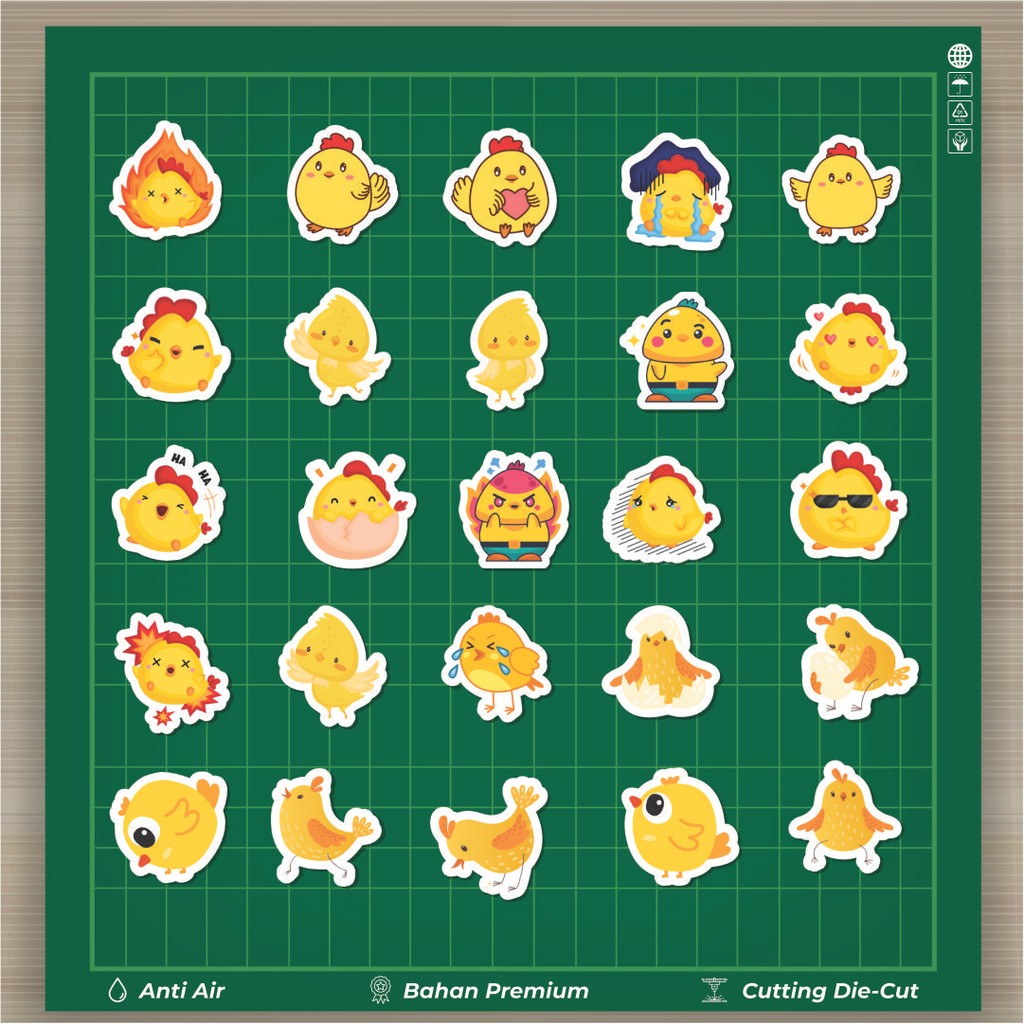 Jual HOT 50 PCS STIKER Stiker Hewan Ayam Stiker Fashion Cars Decal ...