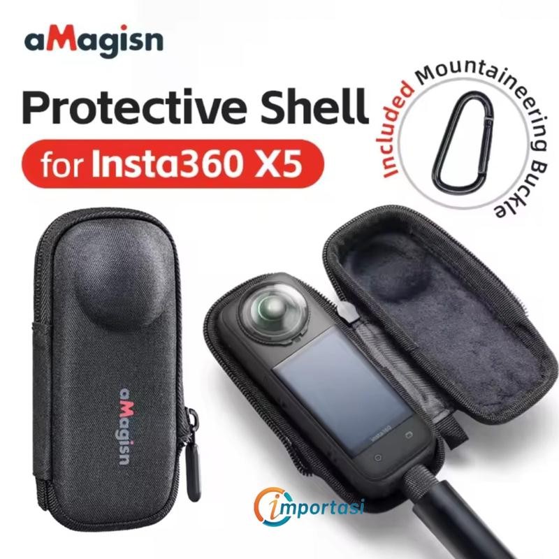 Jual aMAGISN Tas Mini Bag Protective Shell for INSTA360 X5 X4 Lubang ...