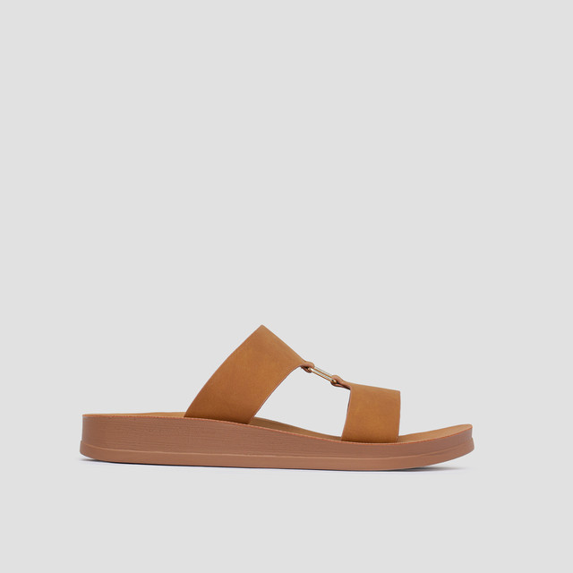 St. Yves Cross Strap Slipper Sandals Wanita