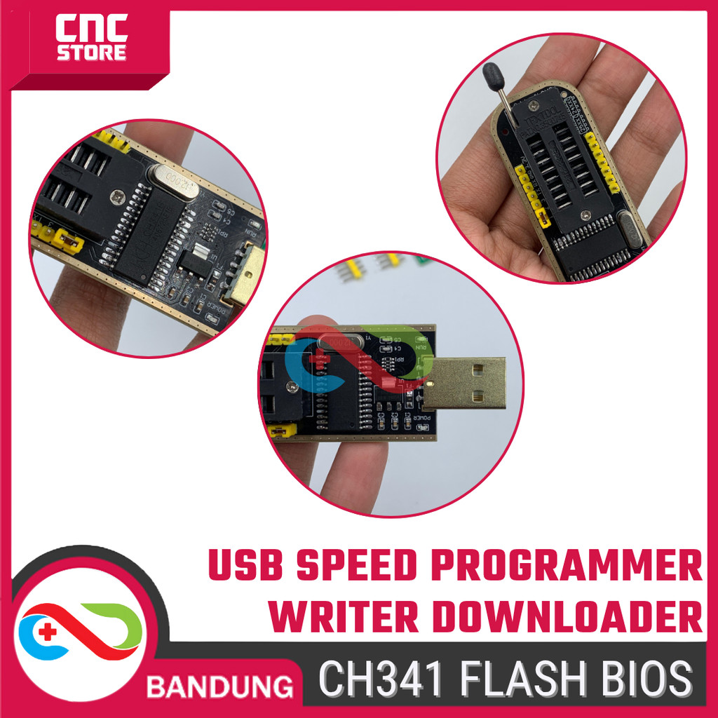 Jual CH341A CH341B 24 25 EEPROM Flash BIOS USB Speed Programmer Writer ...