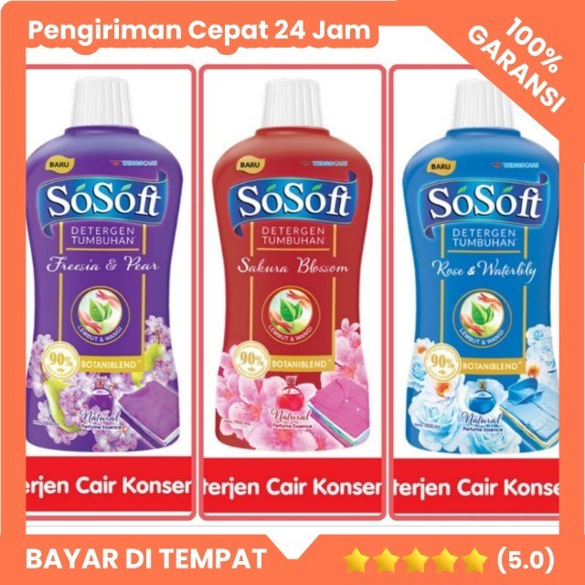 Jual SOSOFT DETERGENT LIQUID 700ml / Sosoft Deterjen cair 700ml ...