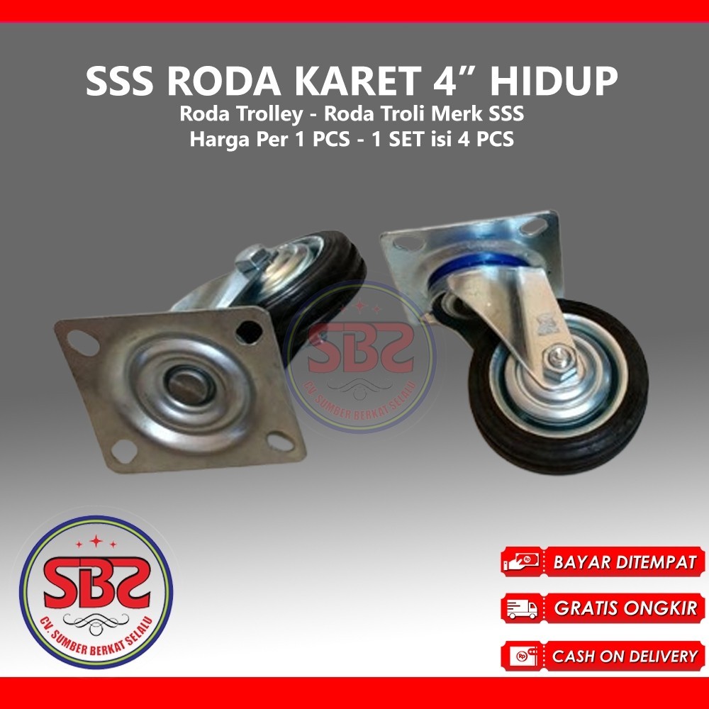 Jual SSS Roda Kastor 4