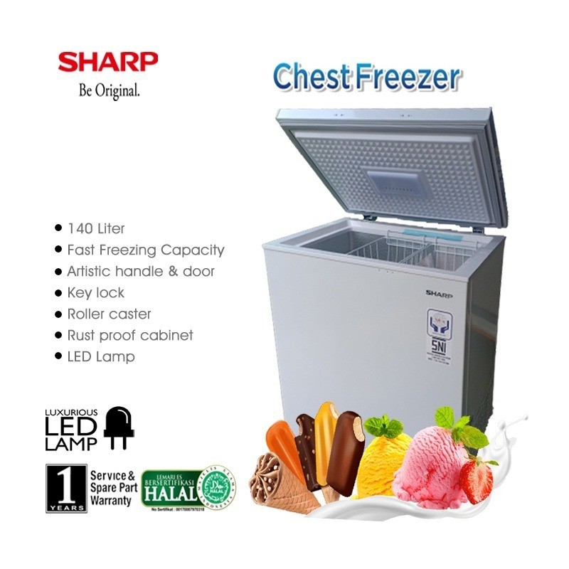 Jual Chest Freezer Sharp FRV 150X / FRV150X 140 Liter | Shopee Indonesia