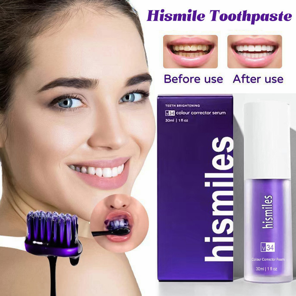 Jual Smile Ease Toothpaste V34 teeth whitening color corrector teeth ...