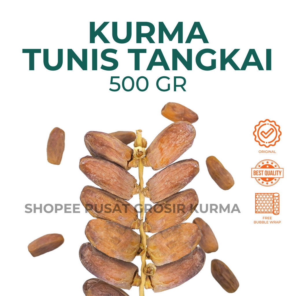 Jual Kurma Tunisia Tangkai 500Gr / Kurma Tunis Tangkai 1KG / Tunisia ...