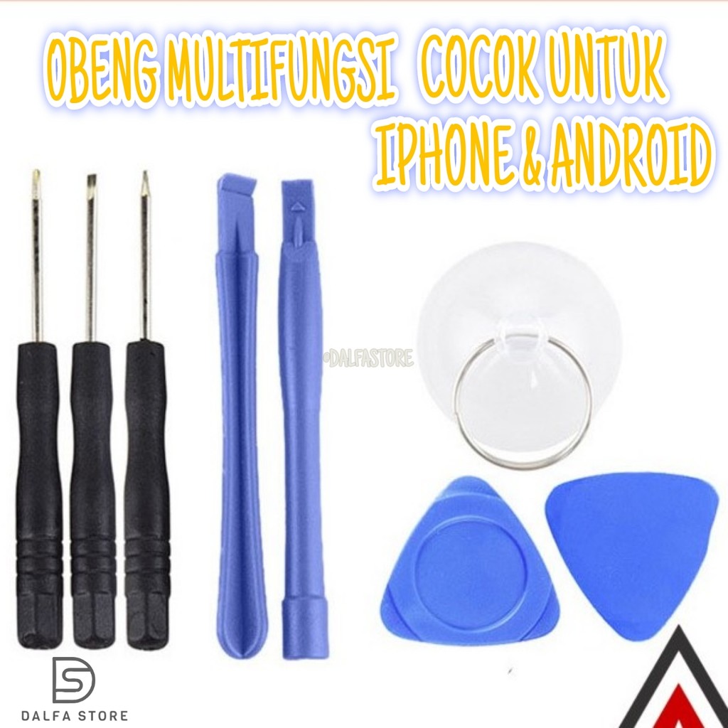 Jual Peralatan Servis Obeng HP Set 8 In 1 Handphone Tool Set Android ...