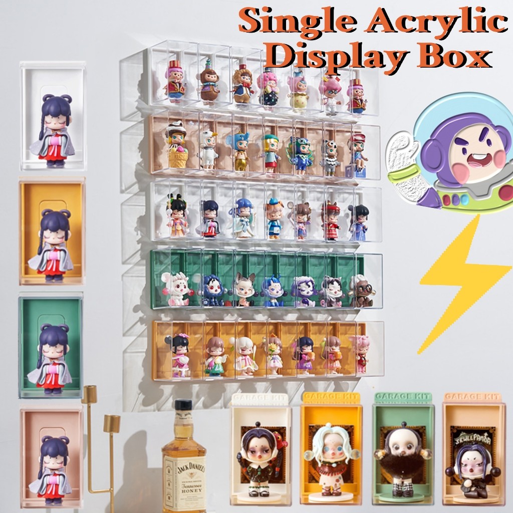 Jual 2PCS Box Display Figure/Mini Multi Function Display Acrylic Box ...