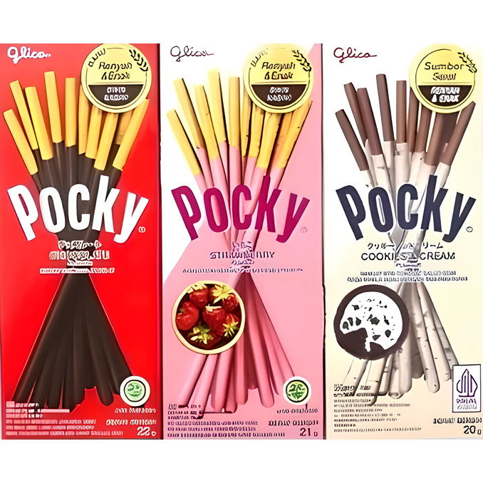 Jual Pocky Mini Box 22 g Strawberry/Chocolate/Cookies & Cream Snack ...