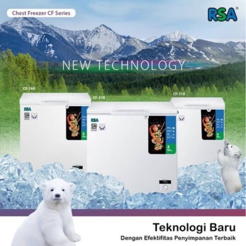 Jual RSA CF-110 CHEST FREEZER 100 LITER ORIGINAL | Shopee Indonesia