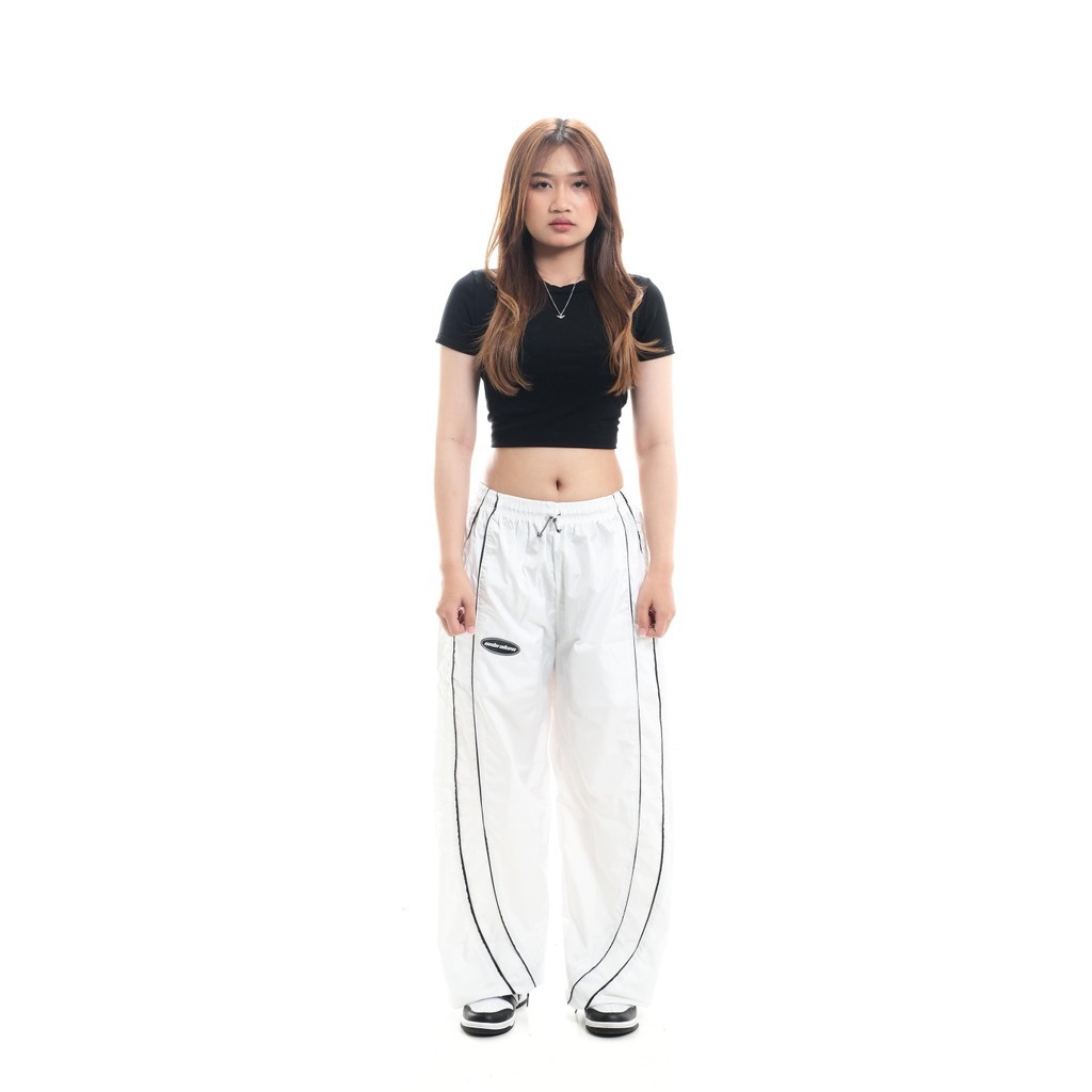 Jual KAYDEN STORE Unbroken Official Black And White Baggy Track Pants ...