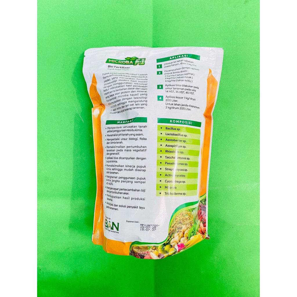 Jual pupuk padat hayati bio fertilizer MICROBA F1 menetralisir ph tanah ...