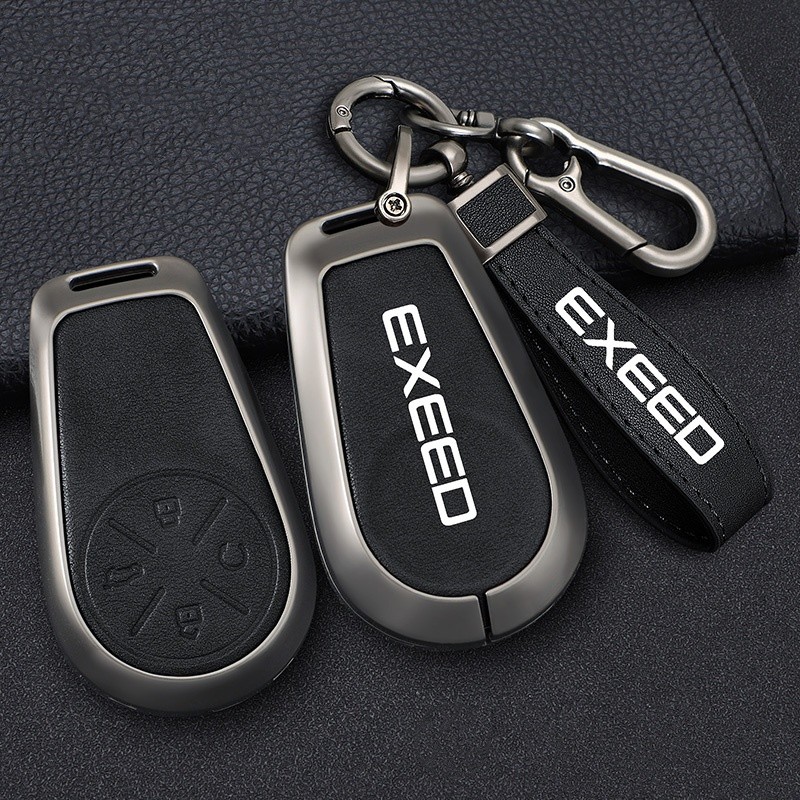 Jual Zinc Alloy Leather Car Remote Smart Key Case Cover Holder for ...
