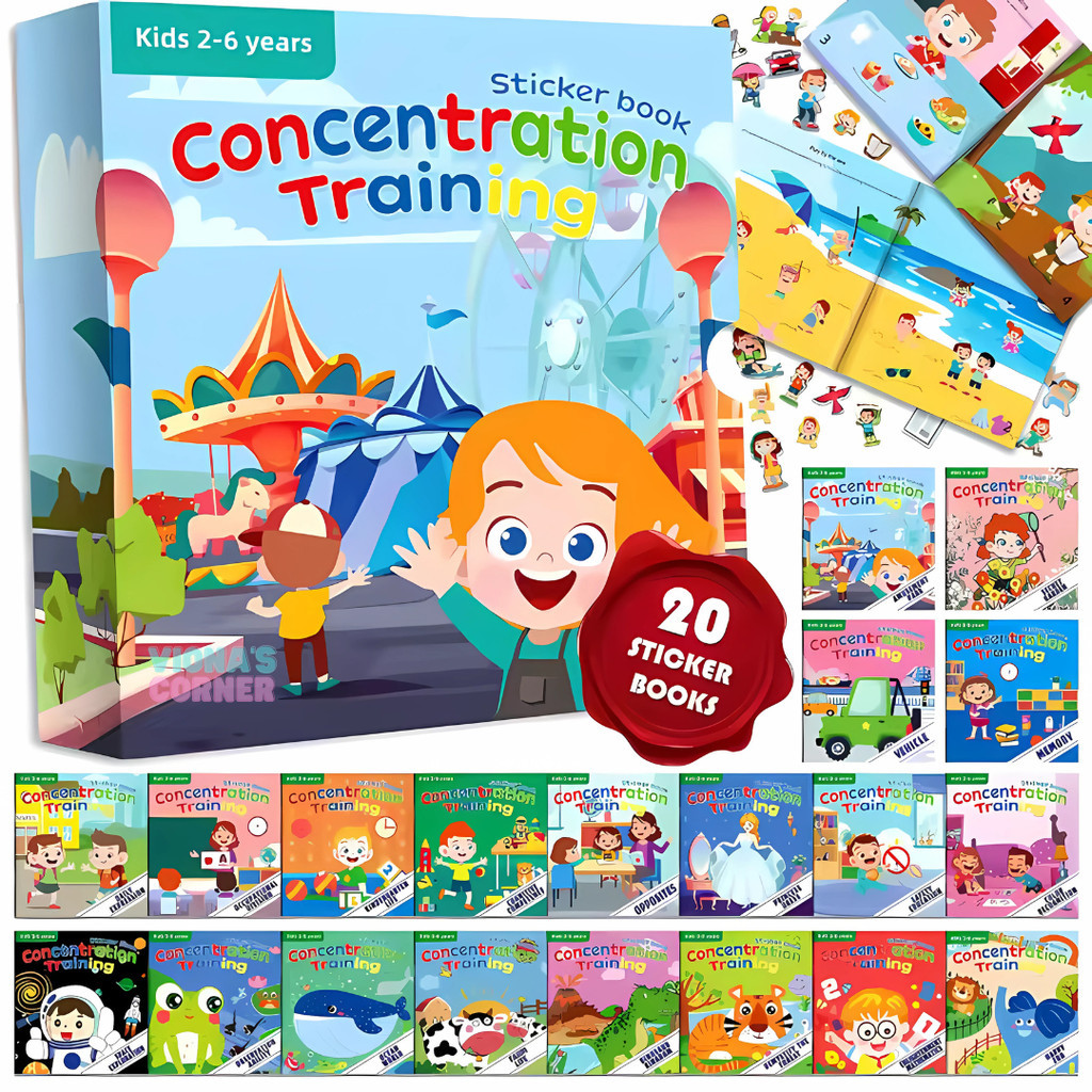 Jual Sticker Book Buku Stiker Setiker Tempel Anak DIY Edukasi Aktivitas ...