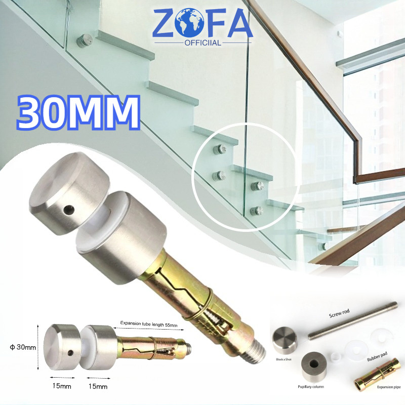 Jual Penjepit Kaca Railing Tembok/Konektor Baut Railing Kaca Ke Tembok ...