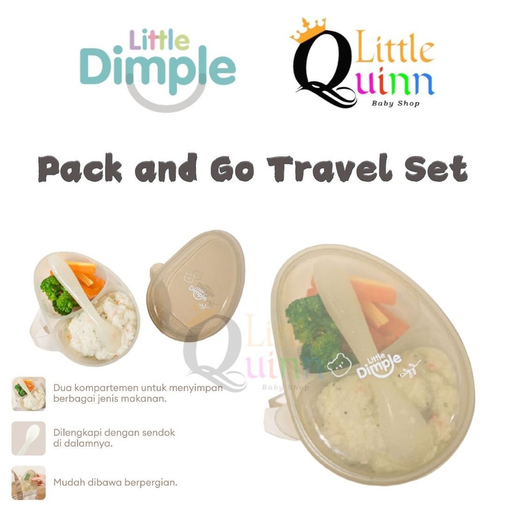 Jual Little Dimple Pack & Go Travel Set - Little Dimple Kotak Makan ...