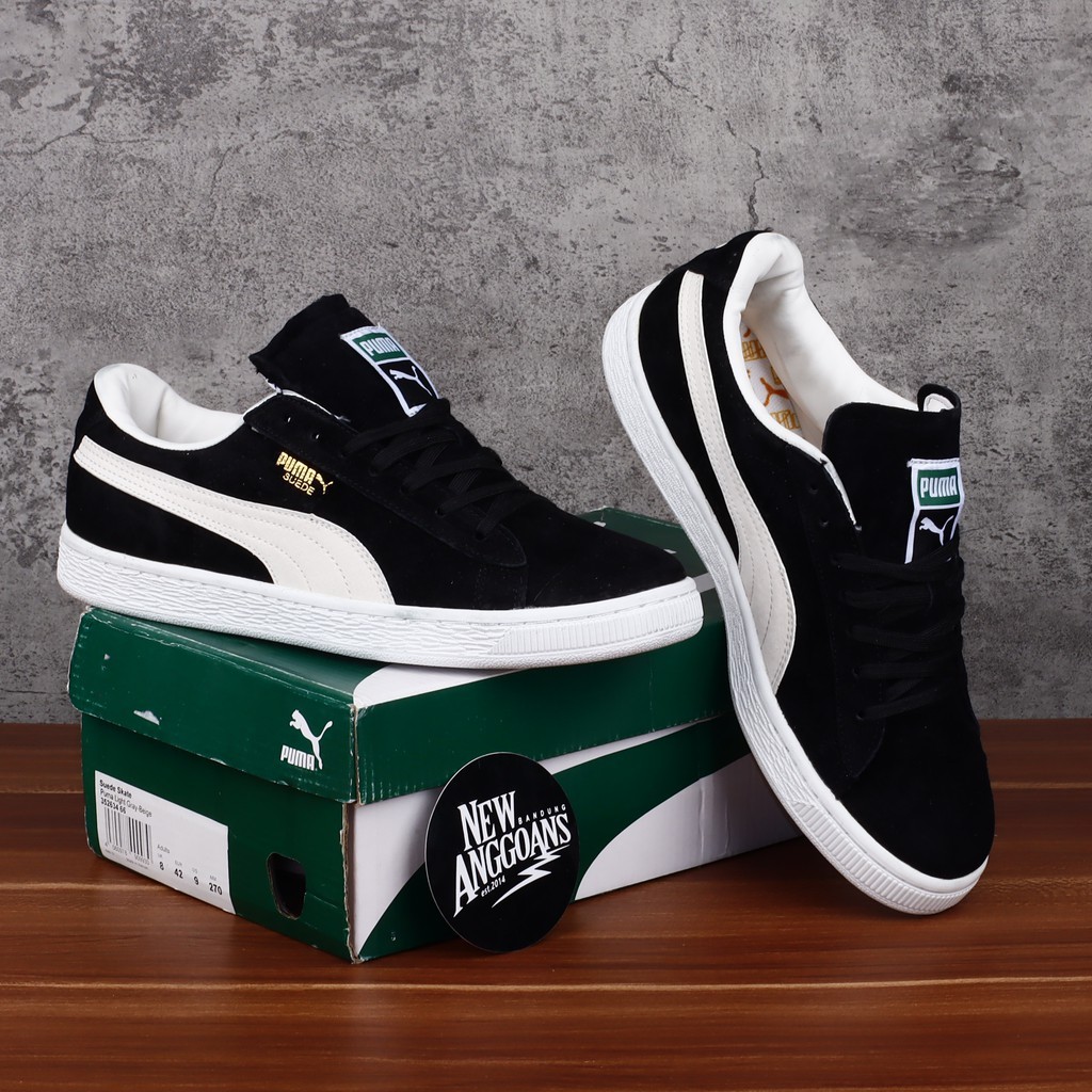 Jual Sepatu Puma Suede Classic Black White Hitam Putih BNIB terlaris original suede ootd Shopee Indonesia