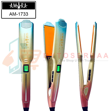 ( ) AMARA AM 1733 Ceramic Glide Floating Plate Hair Straightener Catokan Rambut MY