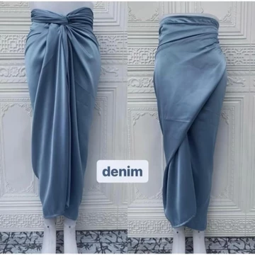 Rok Lilit Polos Satin PREMIUM Wrap Skirt Rok Lilit Polos Rok Lilit Satin