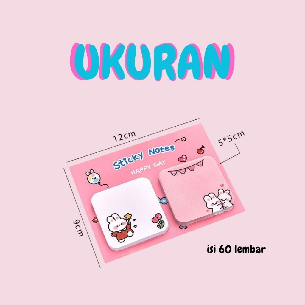 Jual GOJI Sticky Notes Set Isi 60 Lembar Model Kotak Berwarna Stick ...