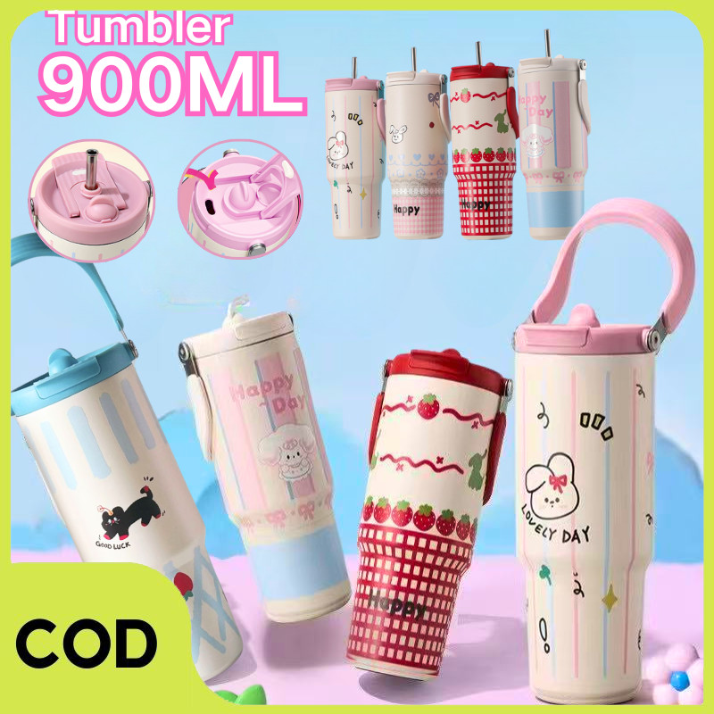 Jual 【COD】Tumbler stainless 900ml/ Tumbler Thermos / Tumbler Stainless ...