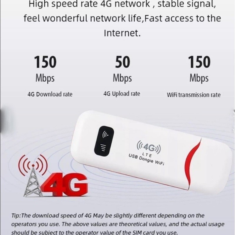 Jual Modem WIFI USB 4G Dukungan Semua Operator Kartu SIM 150 Mbps Modem ...
