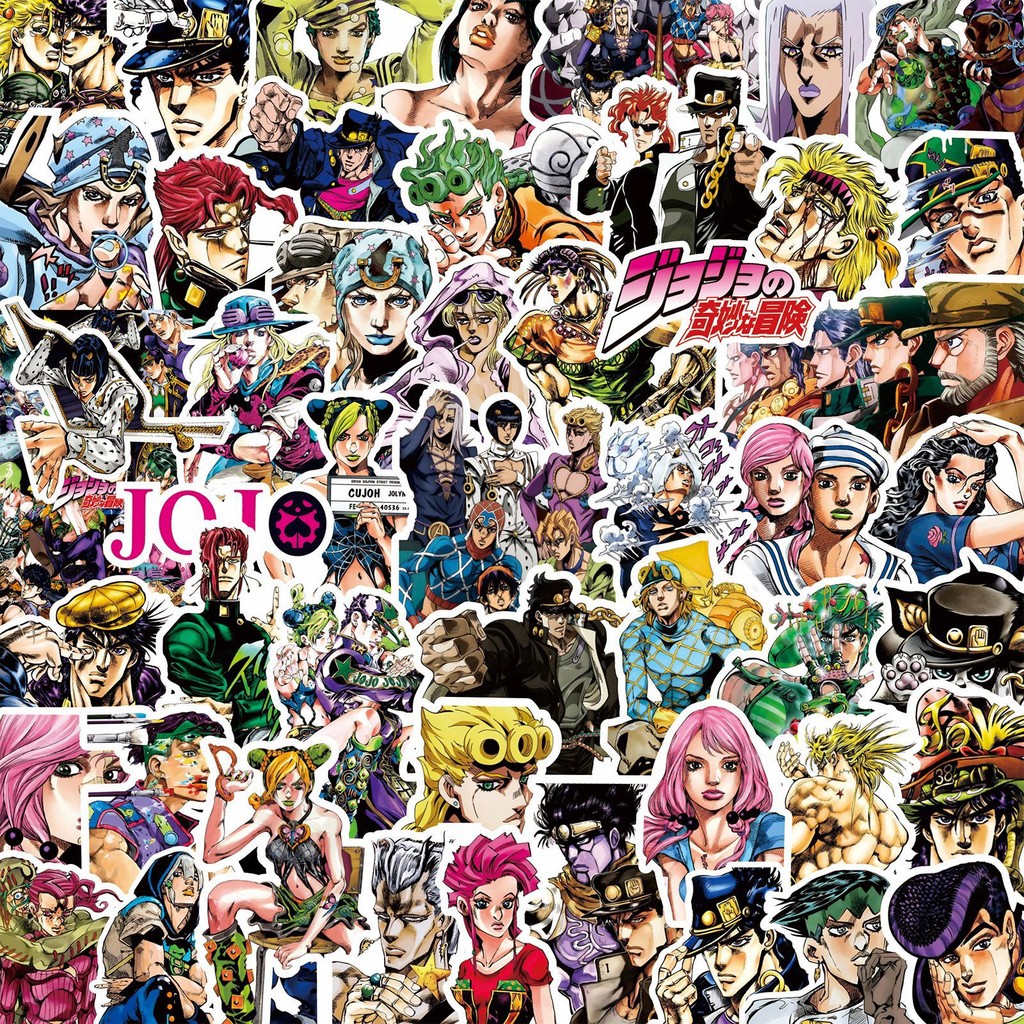 Jual 77/82/159PCS Kujo Jotaro Anime Stickers JoJo Bizarre Adventure ...