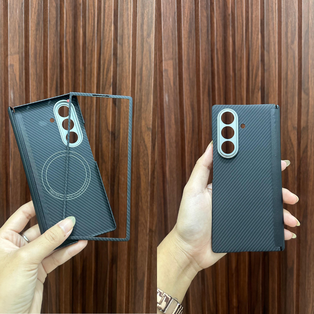 Jual Case Samsung Galaxy Z Fold 7 Fold7 REAL CARBON 600D ARAMID MagSafe ...