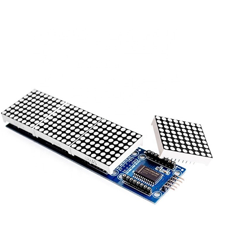 Jual (EP) MAX7219 LED DOT MATRIX MODULE 8x8 4-IN-1 32X8 RUNNING TEXT ...