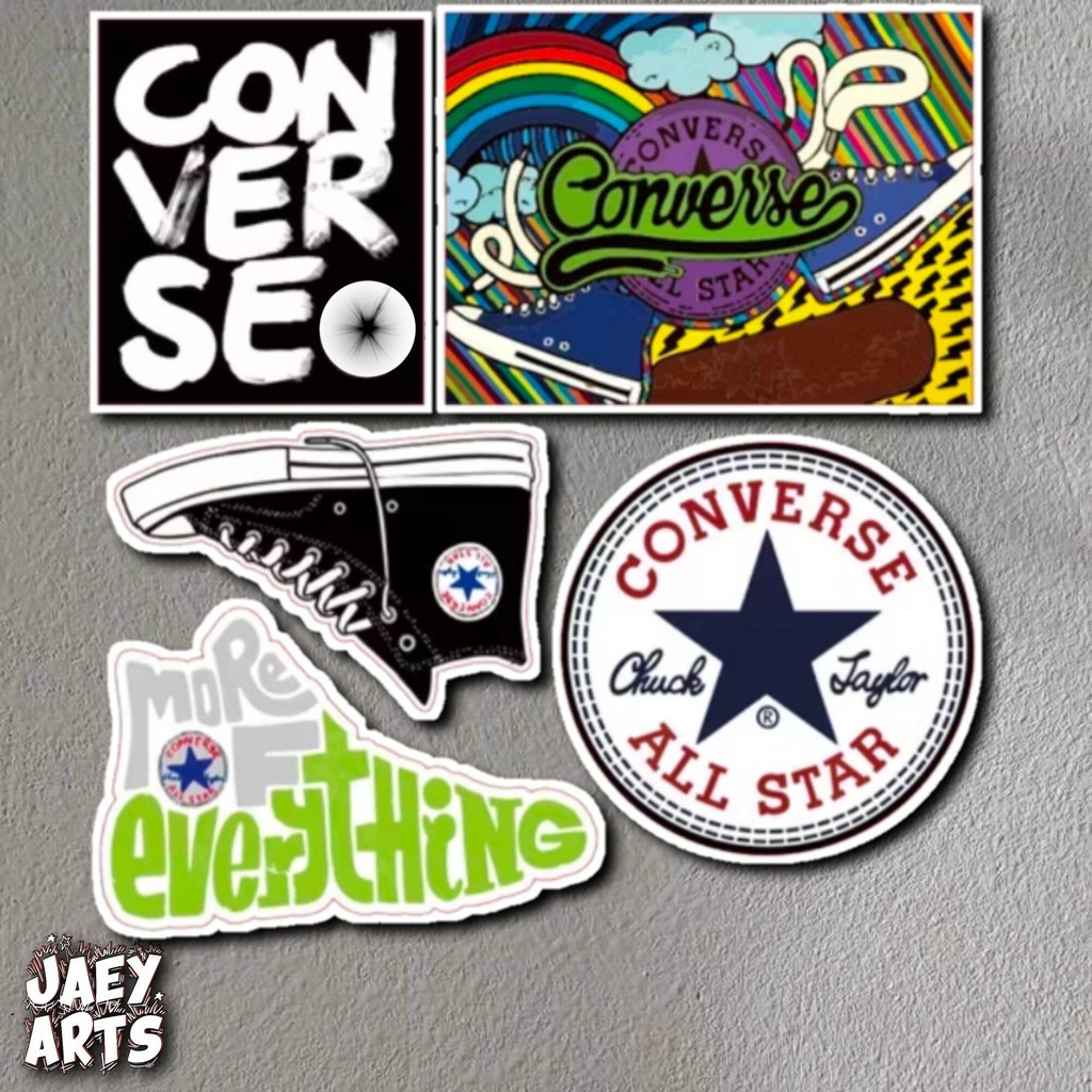 Jual Stiker Pack Converse Chuck Taylor Shoes Logo 5 Pcs Stickers ...