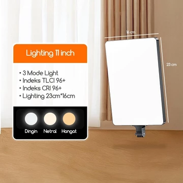 Bonkyo Lampu Foto Led Lampu Lighting Lampu Sorot Lighting Studio Tripod Lampu Konten Kreator