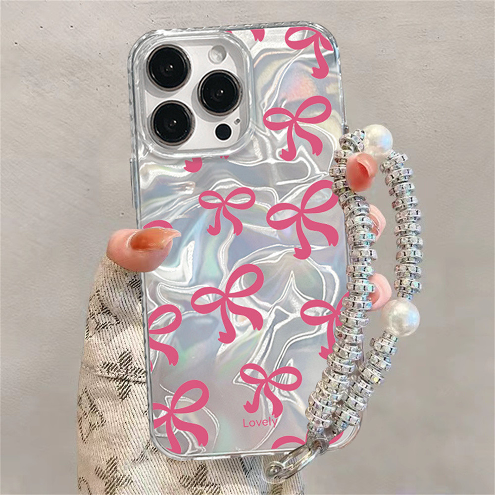 Jual Light Pink Bow IMD Case untuk Realme Note 60 Note 50 C67 C65 C63 ...