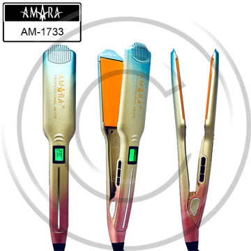 ( ) AMARA AM 1733 Ceramic Glide Floating Plate Hair Straightener Catokan Rambut CO