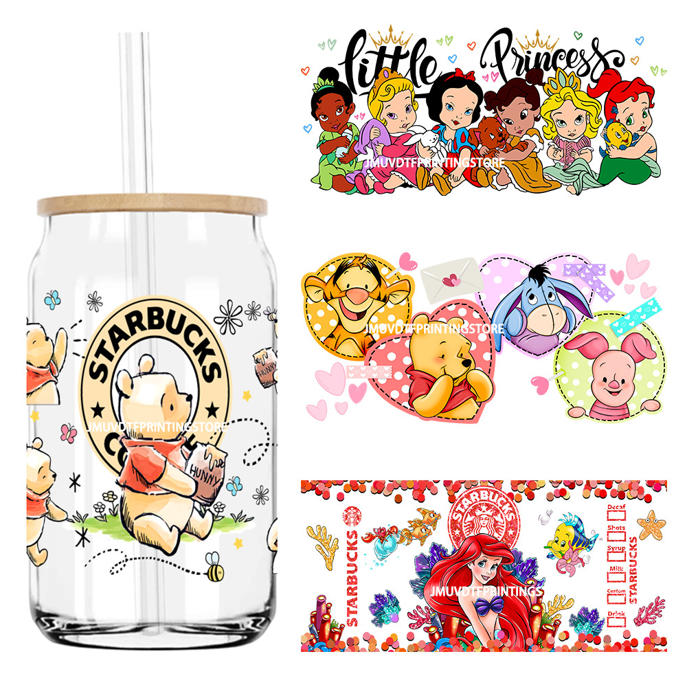 Jual Cartoon Movie Characters Best Friends UV DTF Sticker For 16OZ ...