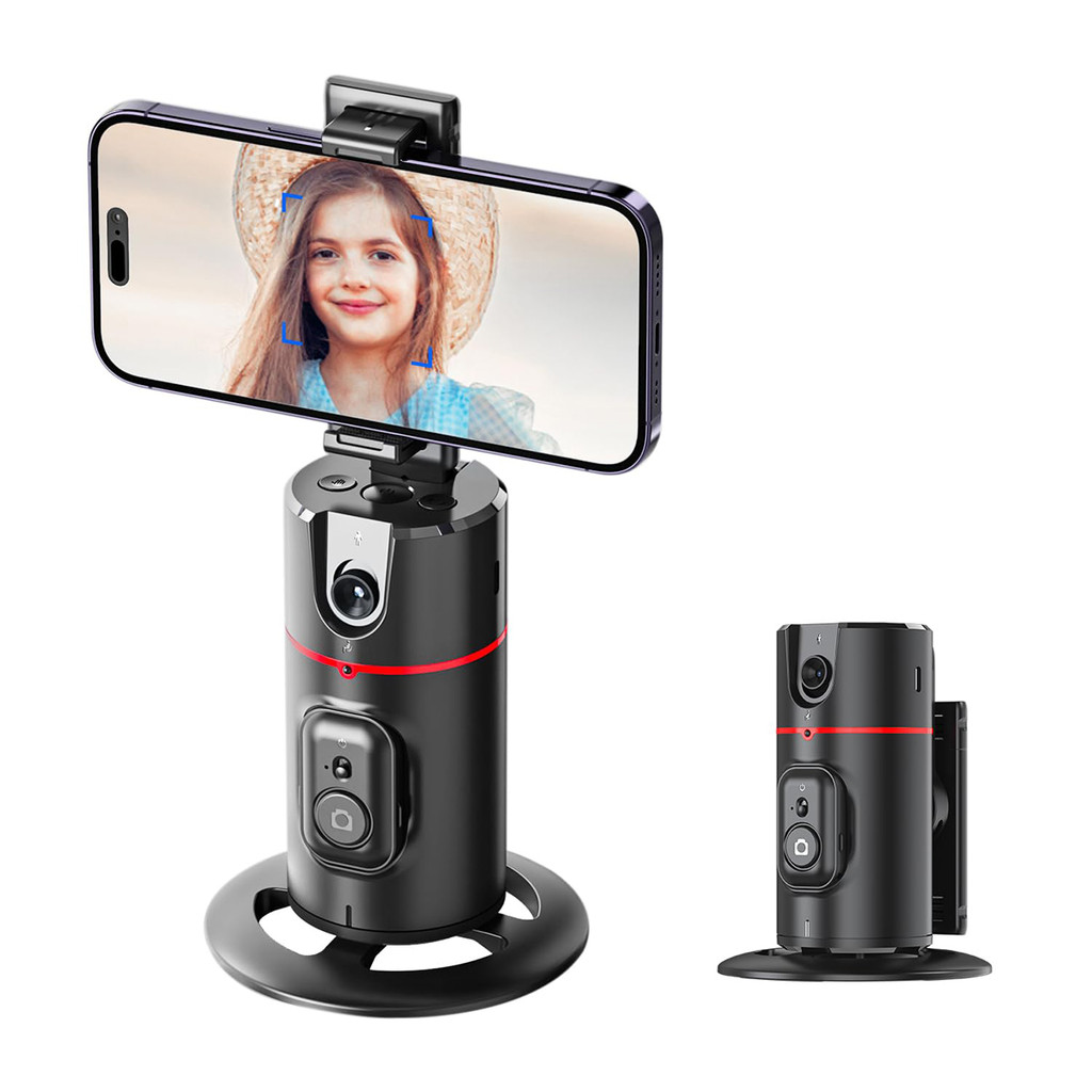 Jual 360 Degree Rotation Auto Face Tracking Phone Holder Stand Foldable ...