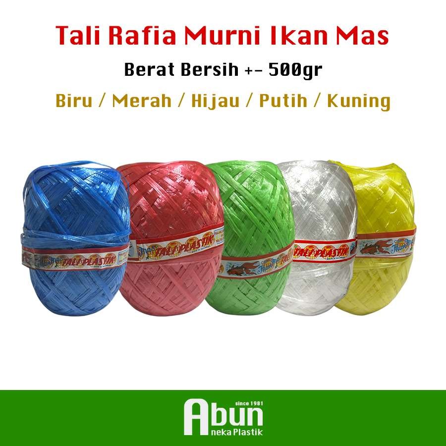 Jual Tali Rafia Ikan Mas 400m (Murni) Aneka Warna | Shopee Indonesia
