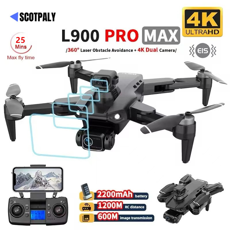 Jual L900 Pro MAX Professional Drone With 4K Camera WIFI 360 Obstacle ...