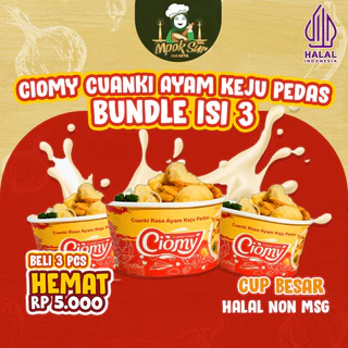 Mpok Sur - Ciomy Cuanki Ayam Keju Pedas Cup Besar isi 3 pcs