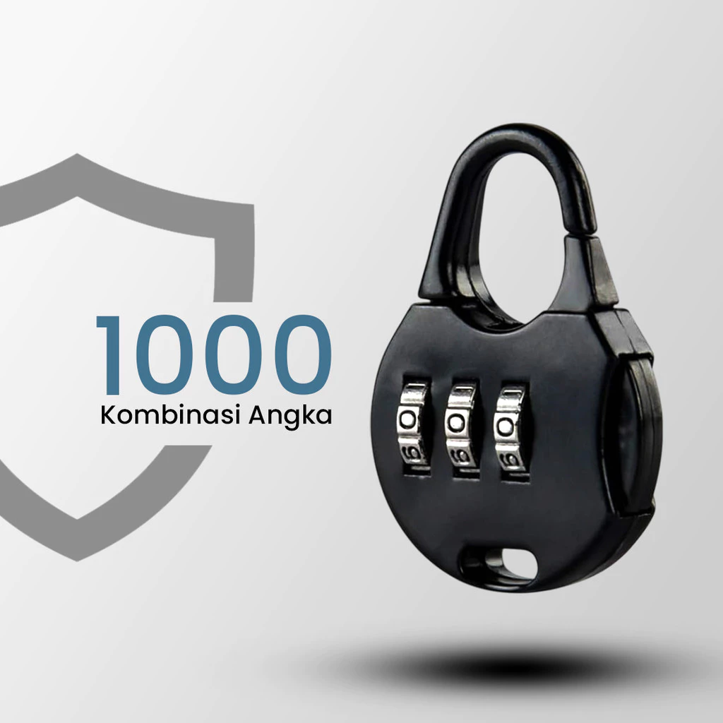 Manlo Gembok Koper Angka 3 Digit Suitcase Password Safety Lock