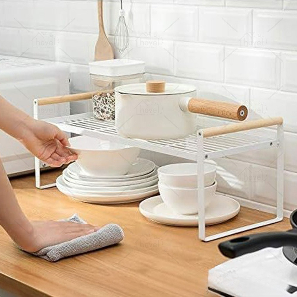 Jual Rak Besi Susun Dapur Kitchen Rack Penyimpanan Piring Gelas Botol ...