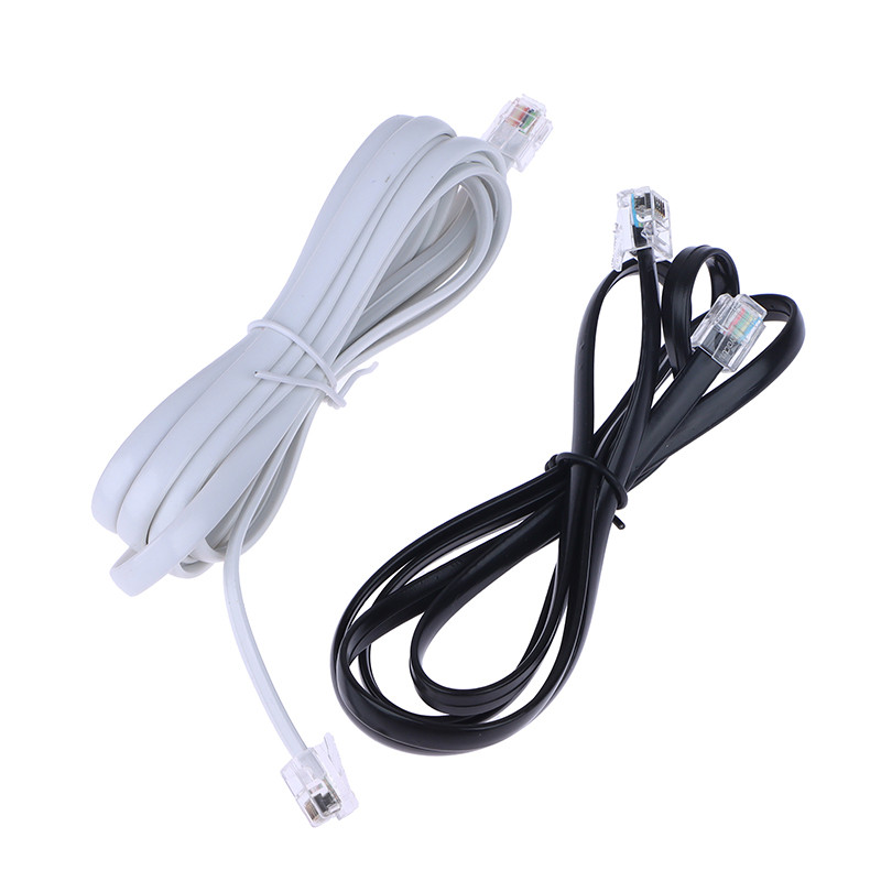 Jual RJ12 6P6C 1/2/3/5m Data Cable Male To Male Modular Data Cord ...