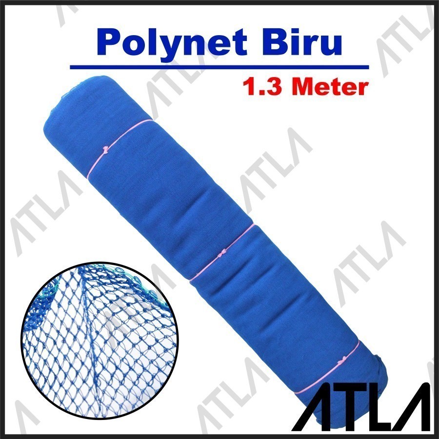 Jual Jaring Polynet Biru 1.3 Meter Waring Kelambu Pengaman Polinet ...