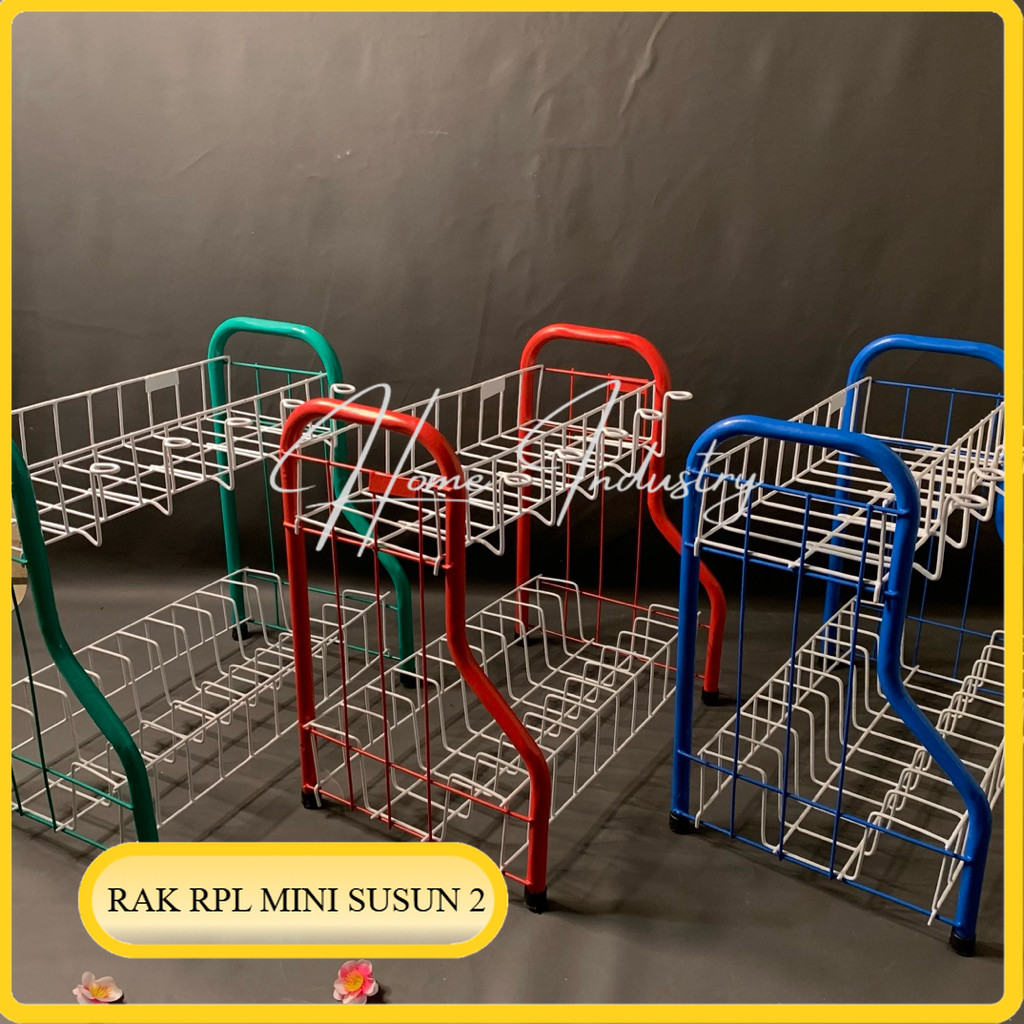 Jual Rak piring RPL BESI mini 02/Rak piring dapur/Rak gelas dapur/Rak ...