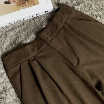 Celana Kulot Highwaist Knit Wanita Jennie Pants Premium 2 Kantong Saku Aktif Nyaman Elastis