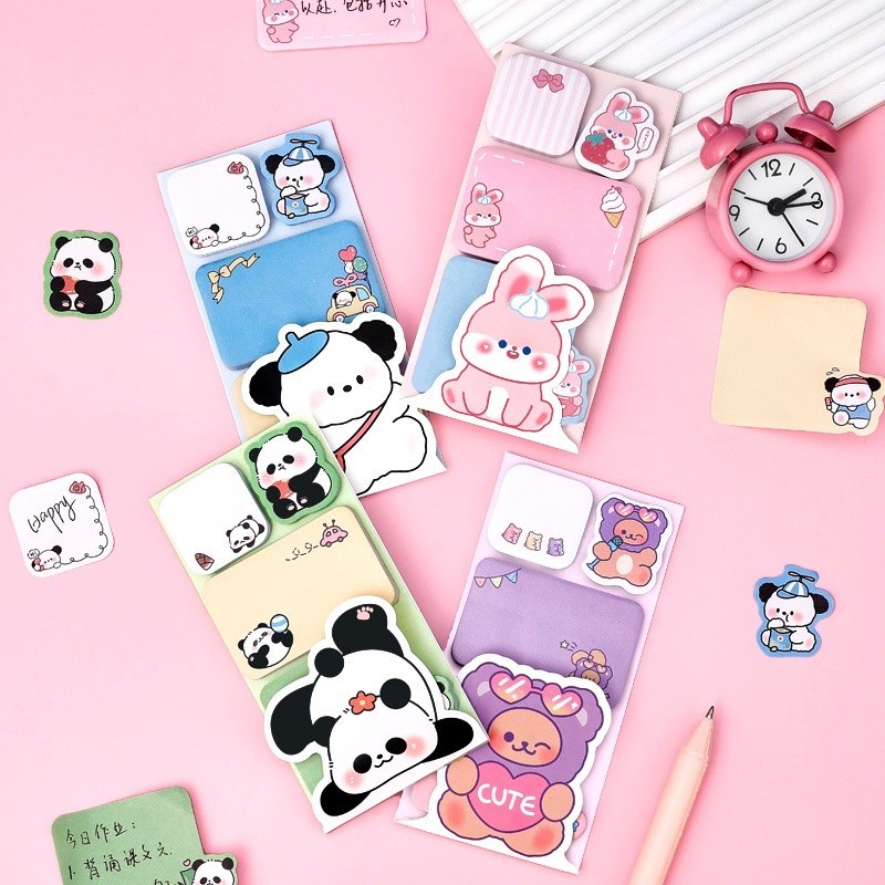 Jual STICKY NOTE ANAK SEKOLAH 1 KARAKTER LUCU / 1 SET STICKY NOTE DAN ...