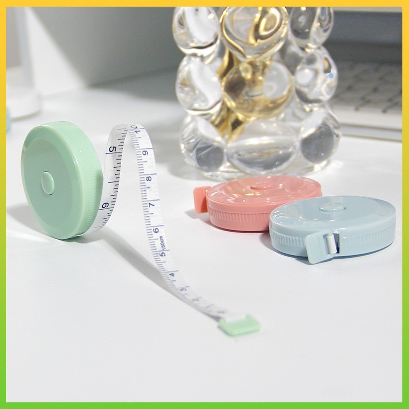 Jual Meteran Mini Bulat Macaron Series Meteran Kain Mini Meteran Gulung ...